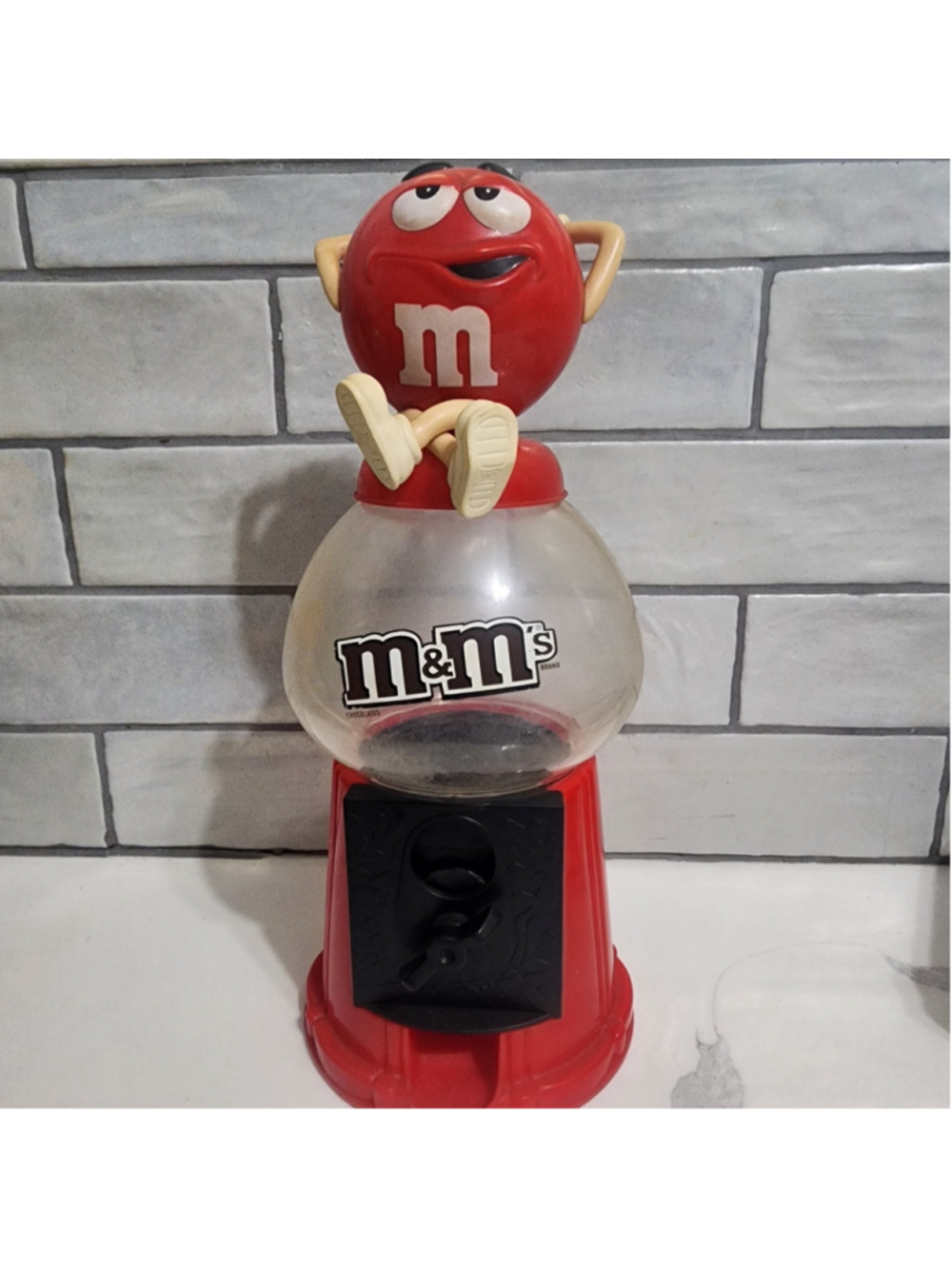 M&M's Red Character Gumball Machine Dispenser One Size